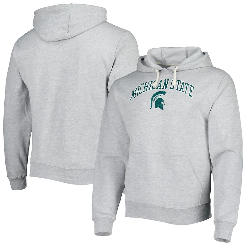 League Collegiate Wear Michigan State Spartans Arch Essential Pullover Hoodie