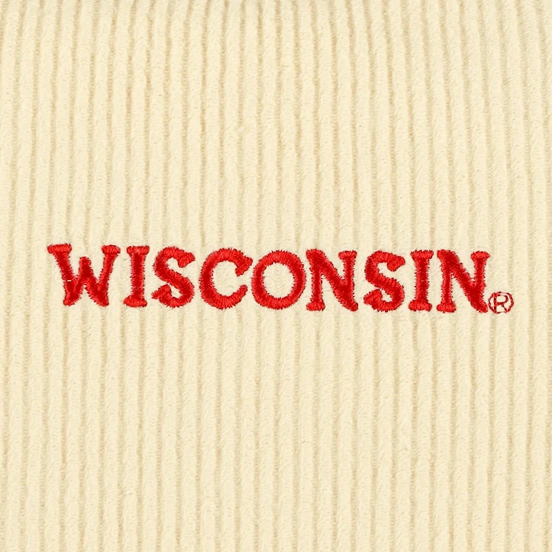 League Collegiate Wear Wisconsin Badgers Timber Cropped Pullover Sweatshirt
