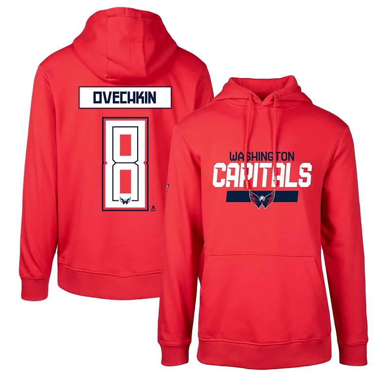 Levelwear Alexander Ovechkin Washington Capitals Podium Name  Number Pullover Hoodie
