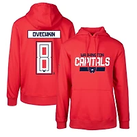 Levelwear Alexander Ovechkin Washington Capitals Podium Name  Number Pullover Hoodie