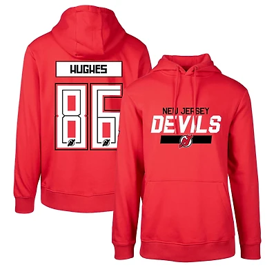 Levelwear Jack Hughes New Jersey Devils Podium Name  Number Pullover Hoodie
