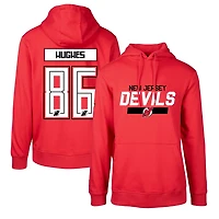 Levelwear Jack Hughes New Jersey Devils Podium Name  Number Pullover Hoodie