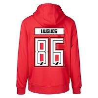 Levelwear Jack Hughes New Jersey Devils Podium Name  Number Pullover Hoodie