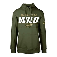 Levelwear Minnesota Wild Delta Podium Fleece Pullover Hoodie
