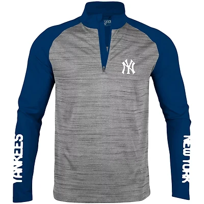 Levelwear New York Yankees Vandal Raglan Quarter-Zip Top