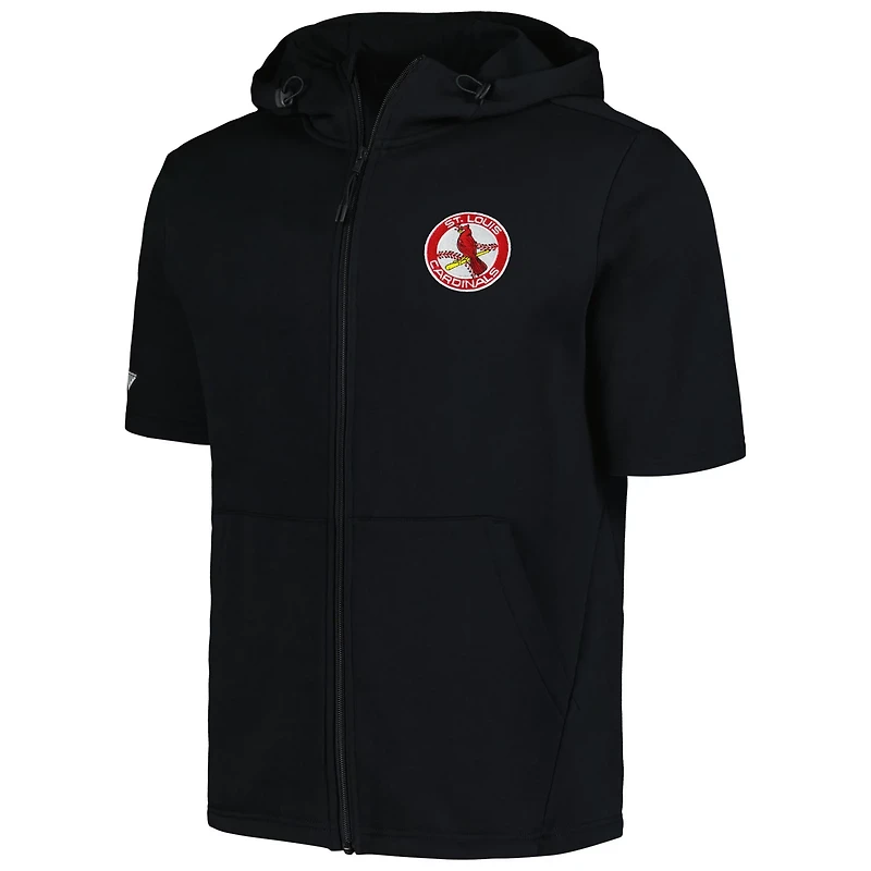 Levelwear St Louis Cardinals Recruit Short Sleeve Full-Zip Hoodie