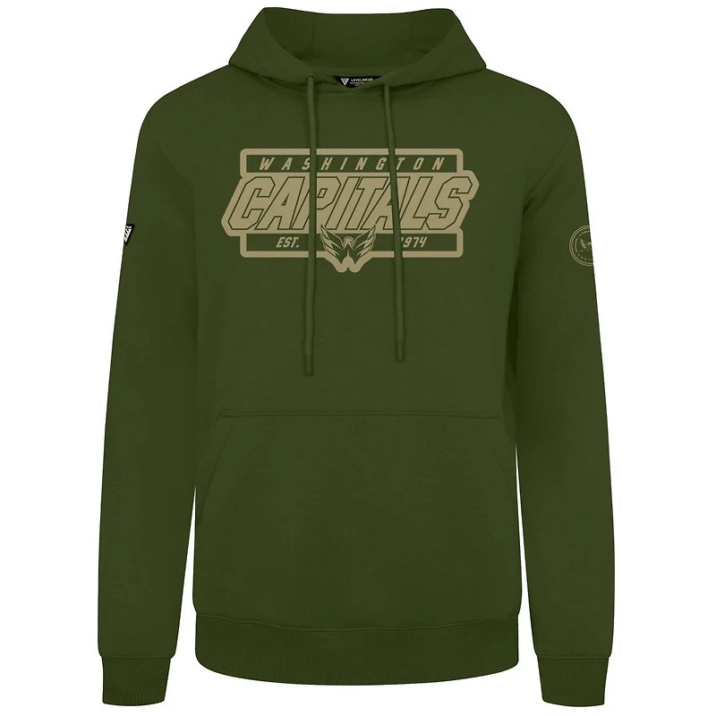 Levelwear Washington Capitals Podium Pullover Hoodie