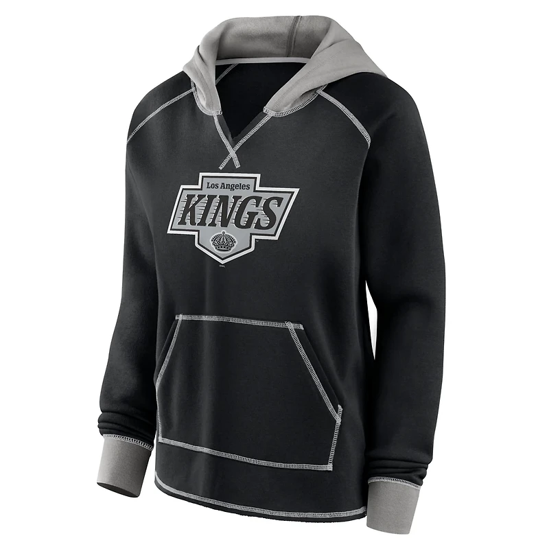 Logo Athletic Los Angeles Kings Hit It French Terry Full-Zip Hoodie