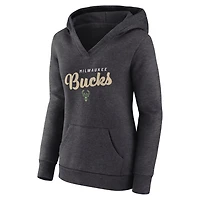 Logo Athletic Milwaukee Bucks Triumphant V-Neck Pullover Hoodie