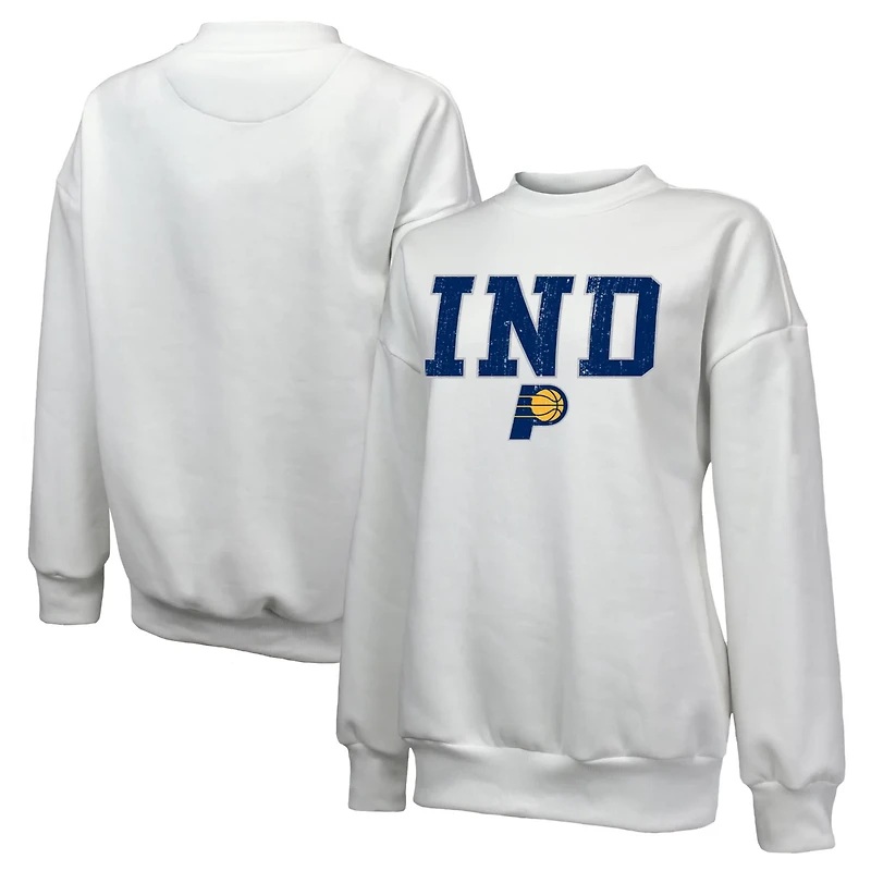 Majestic Threads Indiana Pacers Classic Tri-Blend Pullover Sweatshirt