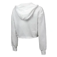 Majestic Threads Indiana Pacers Tri-Blend Cropped Pullover Hoodie