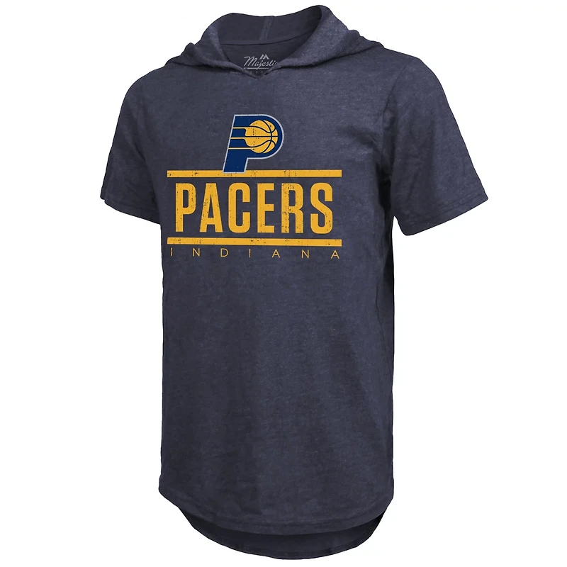 Majestic Threads Indiana Pacers Tri-Blend Hoodie T-Shirt