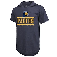 Majestic Threads Indiana Pacers Tri-Blend Hoodie T-Shirt