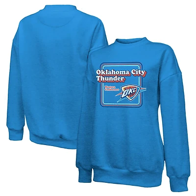 Majestic Threads Oklahoma City Thunder Classic Tri-Blend Pullover Sweatshirt