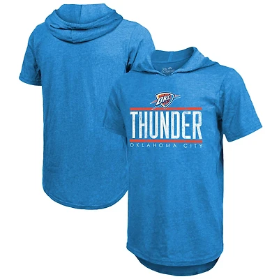 Majestic Threads Oklahoma City Thunder Tri-Blend Hoodie T-Shirt