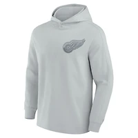 Men's Fanatics Detroit Wings Elements Lightweight Tri-Blend Fleece Hoodie