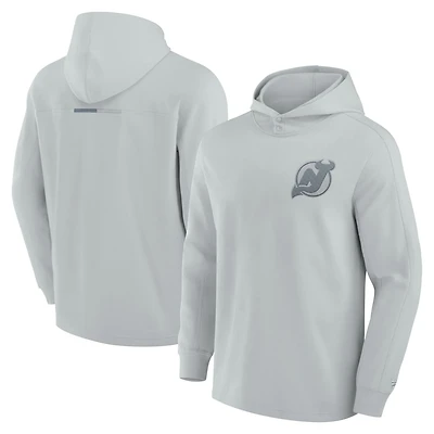 Men's Fanatics New Jersey Devils Elements Lightweight Tri-Blend Fleece Hoodie