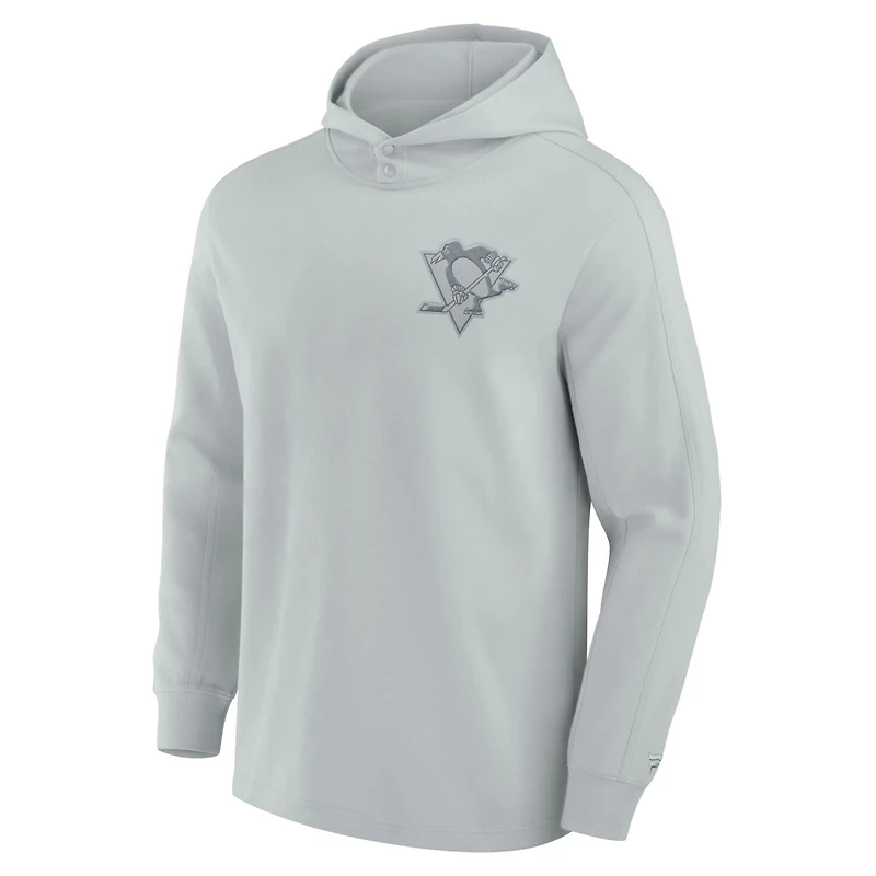 Men's Fanatics Pittsburgh Penguins Elements Lightweight Tri-Blend Fleece Hoodie