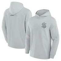 Men's Fanatics Seattle Kraken Elements Lightweight Tri-Blend Fleece Hoodie