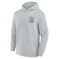 Men's Fanatics Seattle Kraken Elements Lightweight Tri-Blend Fleece Hoodie