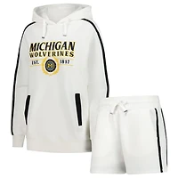 Men's Gameday Couture Michigan Wolverines Down Set Go Hoodie and Shorts Lounge