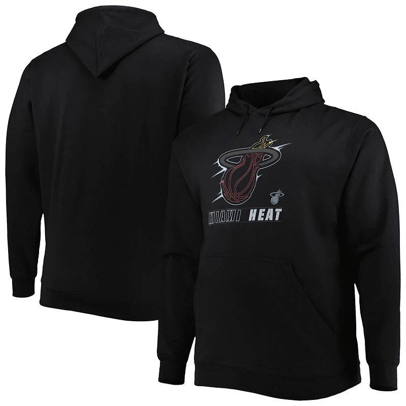 Miami Heat Big  Tall Heart  Soul Pullover Hoodie