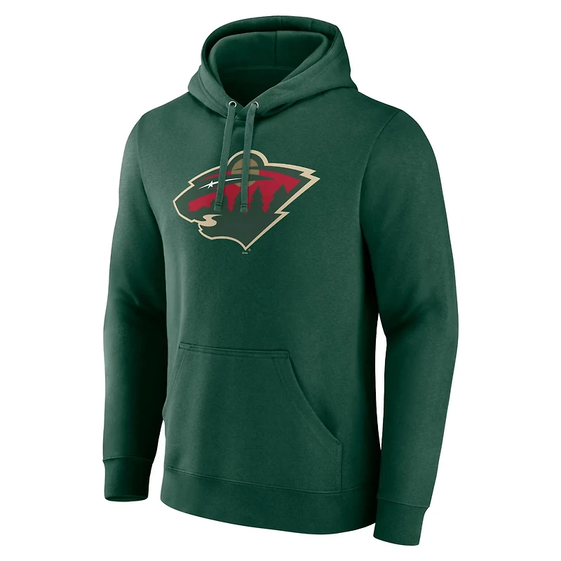 Minnesota Wild Primary Logo Pullover Hoodie