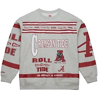 Mitchell  Ness Alabama Crimson Tide All Over Print Sweatshirt