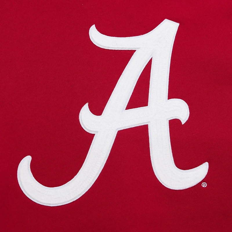 Mitchell  Ness Alabama Tide Chainstich Fleece Pullover Hoodie