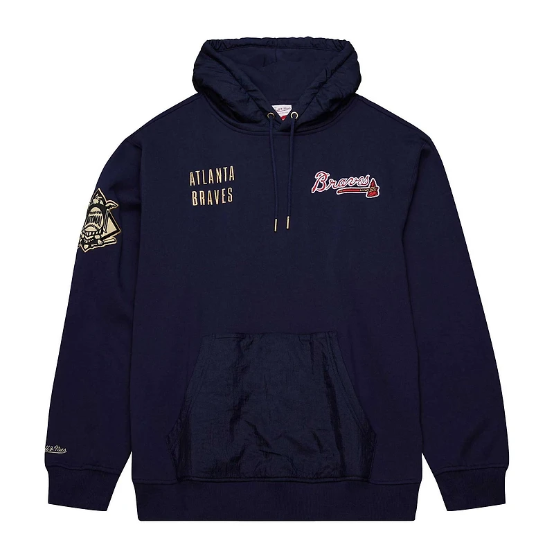 Mitchell  Ness Atlanta Braves Team OG 20 Current Logo Pullover Hoodie