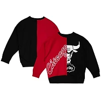 Mitchell  Ness Black Chicago Bulls Big Face 50 Pullover Sweatshirt