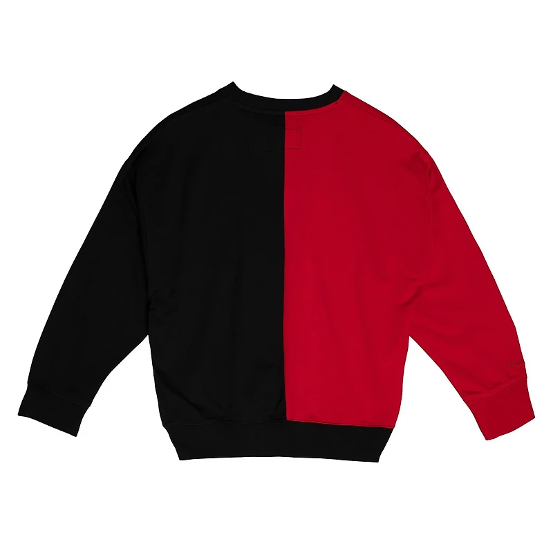 Mitchell  Ness Black Chicago Bulls Big Face 50 Pullover Sweatshirt
