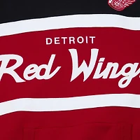 Mitchell  Ness Black Detroit Wings Head Coach Pullover Hoodie