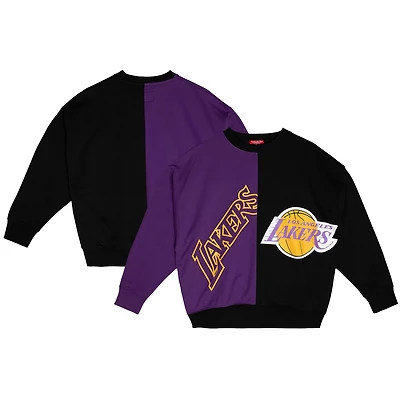 Mitchell  Ness Black Los Angeles Lakers Big Face 50 Pullover Sweatshirt