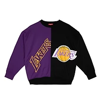 Mitchell  Ness Black Los Angeles Lakers Big Face 50 Pullover Sweatshirt