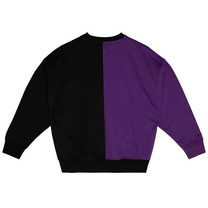 Mitchell  Ness Black Los Angeles Lakers Big Face 50 Pullover Sweatshirt