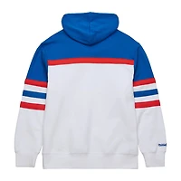 Mitchell  Ness Blue New York Rangers Head Coach Pullover Hoodie