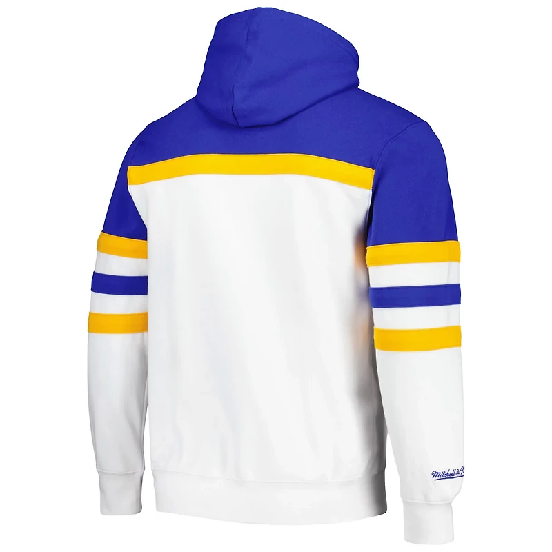 Mitchell  Ness Blue St Louis Blues Head Coach Pullover Hoodie