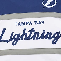Mitchell  Ness Blue Tampa Bay Lightning Head Coach Pullover Hoodie