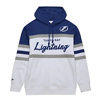 Mitchell  Ness Blue Tampa Bay Lightning Head Coach Pullover Hoodie