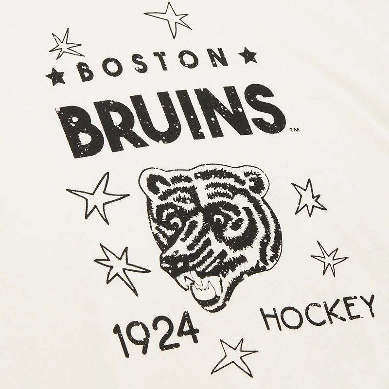 Mitchell  Ness Boston Bruins Logo 30 Pullover Sweatshirt