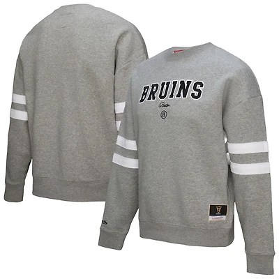 Mitchell  Ness Boston Bruins Logo Lightweight Pullover Sweatshirt