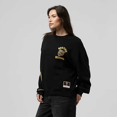 Mitchell Ness Boston Bruins Vintage Crewneck Sweatshirt