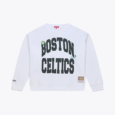 Mitchell  Ness Boston Celtics Lightweight Block Letter Sweatshirt