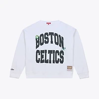 Mitchell  Ness Boston Celtics Lightweight Block Letter Sweatshirt