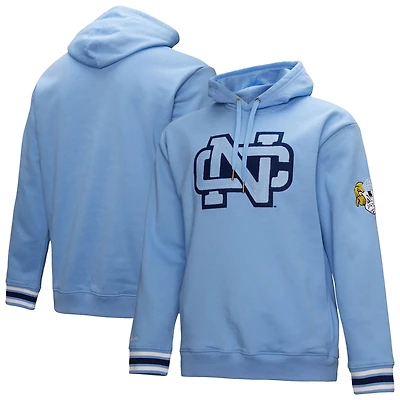 Mitchell Ness Carolina North Carolina Tar Heels Chainstich Fleece Pullover Hoodie