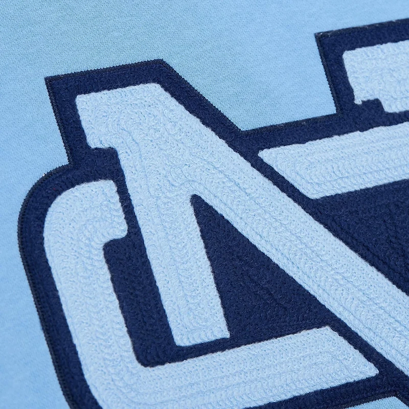 Mitchell Ness Carolina North Carolina Tar Heels Chainstich Fleece Pullover Hoodie