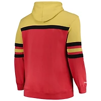 Mitchell  Ness Chicago Bulls Big Tall Hardwood Classics Head Coach Pullover Hoodie