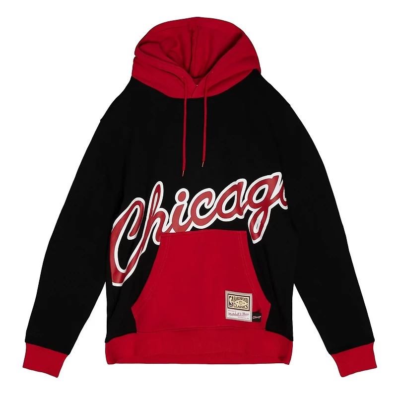Mitchell  Ness Chicago Bulls Hardwood Classics Big Face 50 Pullover Hoodie