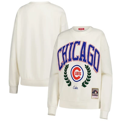 Mitchell  Ness Chicago Cubs Cooperstown Collection Laurel Pullover Sweatshirt